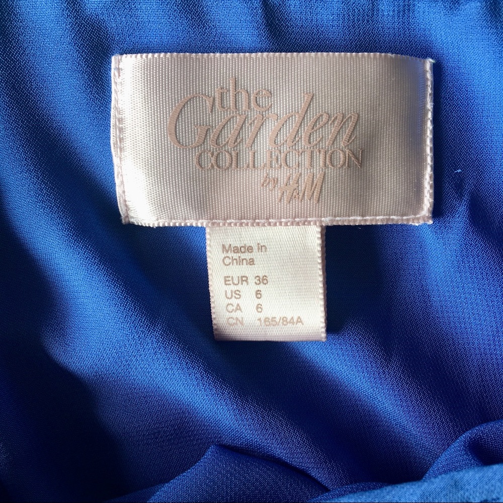 H&M Garden Collection Blue Ruffle Dress - Picture 4 of 4